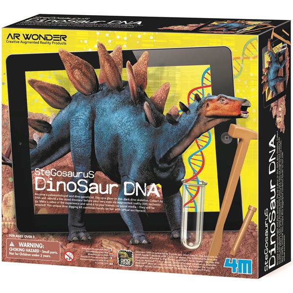 8507004 4M 00-07004 Aktivitetspakke, Stegosaurus Dino DNA 4M